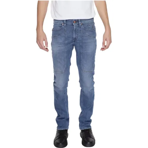 Zip Button Jeans Front Back Pockets , male, Sizes: W31, W42, W36, W35, W34, W30, W32, W33 - Jeckerson - Modalova