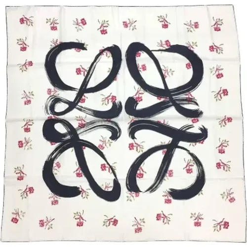 Pre-owned Silk scarves , female, Sizes: ONE SIZE - Loewe Pre-owned - Modalova