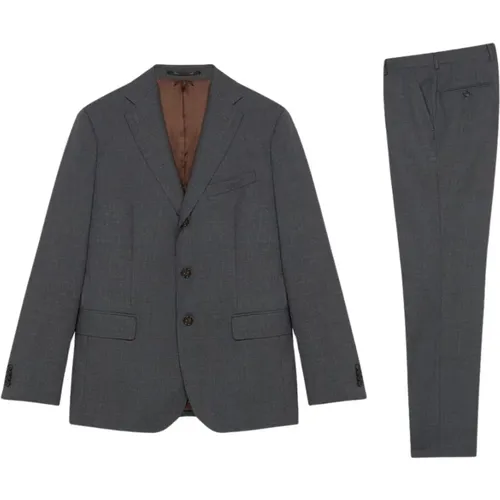 Grauer Anzug aus reiner Schurwolle,Marineblauer Anzug aus reiner Wolle,Schwarzer Anzug aus Jungfrau-Wolle - Brooks Brothers - Modalova