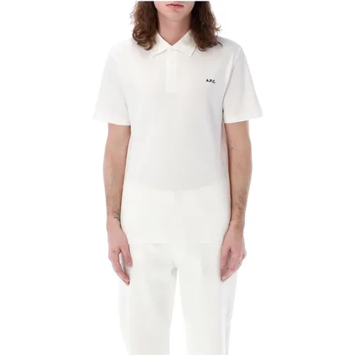 Weiße Carter Polo Shirt , Herren, Größe: M - A.p.c. - Modalova