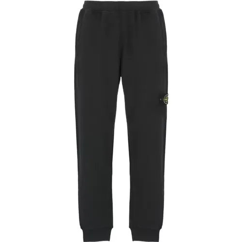 Cotton Pants with Iconic Patch , male, Sizes: XL, S, L, M - Stone Island - Modalova