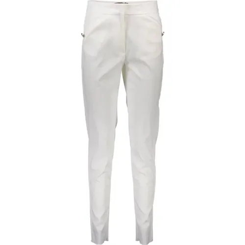 Weiße Chinos mit Logo , Damen, Größe: 2XS - Just Cavalli - Modalova