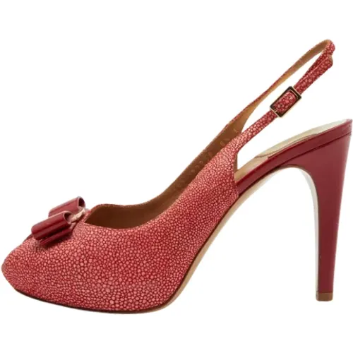 Pre-owned Wildleder heels , Damen, Größe: 39 EU - Salvatore Ferragamo Pre-owned - Modalova