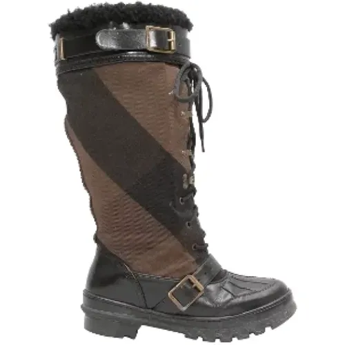 Pre-owned Fabric boots , female, Sizes: 6 UK - Burberry Vintage - Modalova