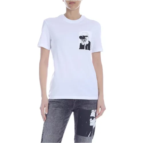 Legend Pocket T-Shirt in , female, Sizes: M - Karl Lagerfeld - Modalova