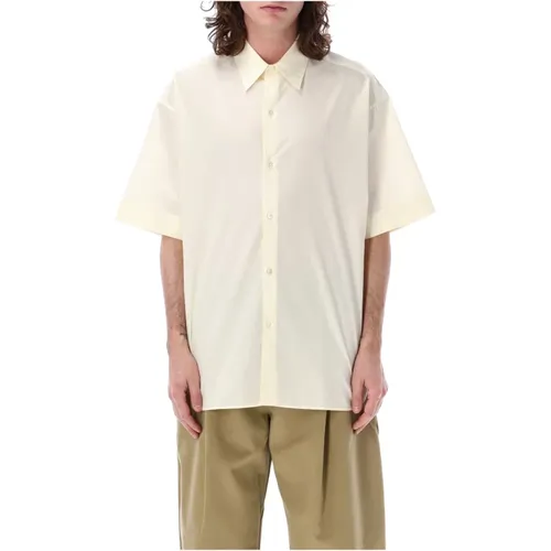 Mens Clothing Shirts Parchment Ss24 , male, Sizes: L, S - Studio Nicholson - Modalova