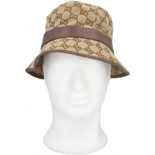 Pre-owned Canvas hats , female, Sizes: ONE SIZE - Gucci Vintage - Modalova