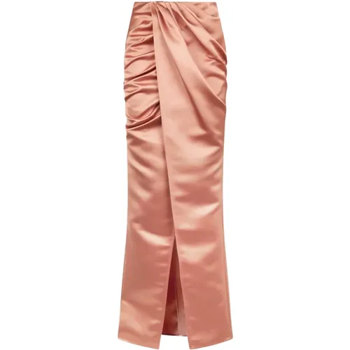 Draped Pencil Skirt , female, Sizes: XL, XS - Elisabetta Franchi - Modalova