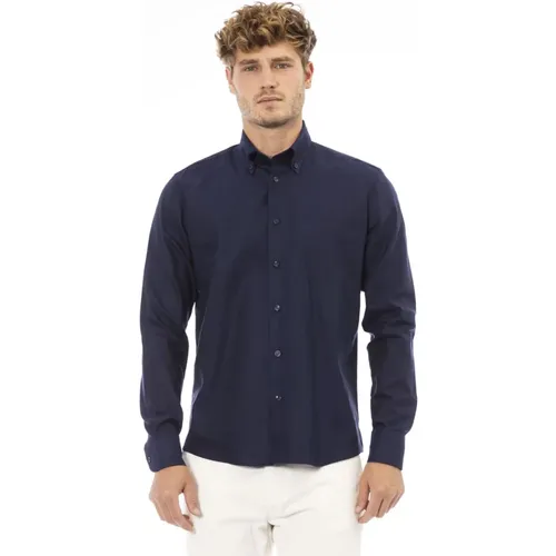 Button-down Hemd - Vordere Knopfleiste , Herren, Größe: 2XL - Baldinini - Modalova