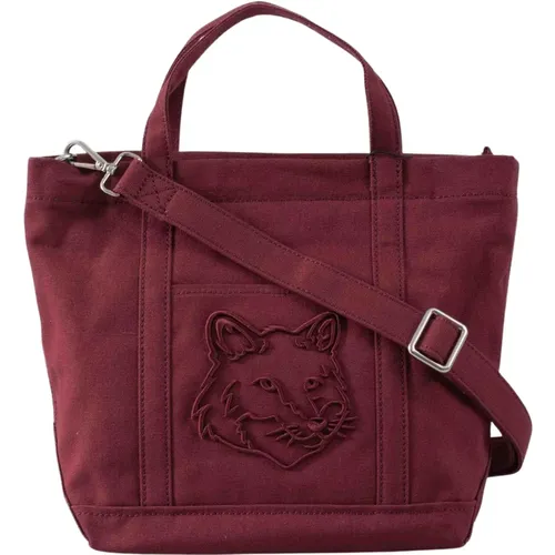 Fox Head Kleine Tote Tasche - Maison Kitsuné - Modalova