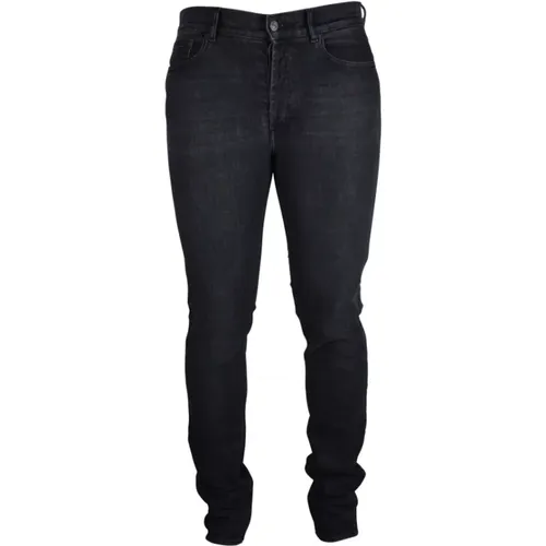 Schwarze Stretch-Baumwoll-Slim-Fit-Jeans , Herren, Größe: W33 - Givenchy - Modalova