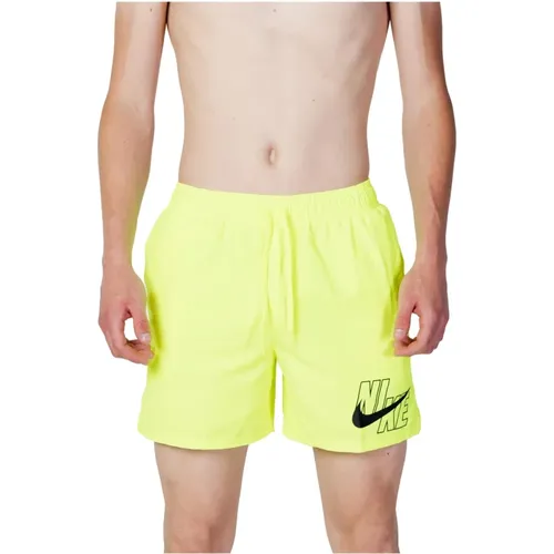 Herren Gelbe Badebekleidung mit Druck , Herren, Größe: XS - Nike - Modalova