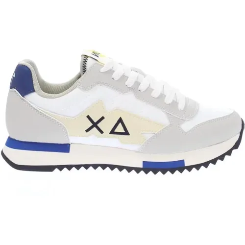 White Low Top Sneakers , male, Sizes: 6 UK - Sun68 - Modalova