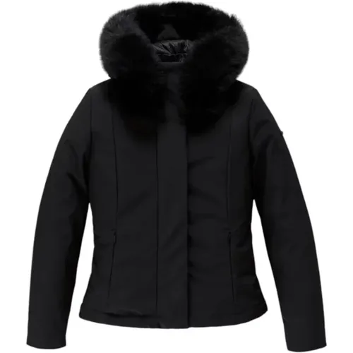 Tech Pelzjacke mit Logo , Damen, Größe: M - RefrigiWear - Modalova