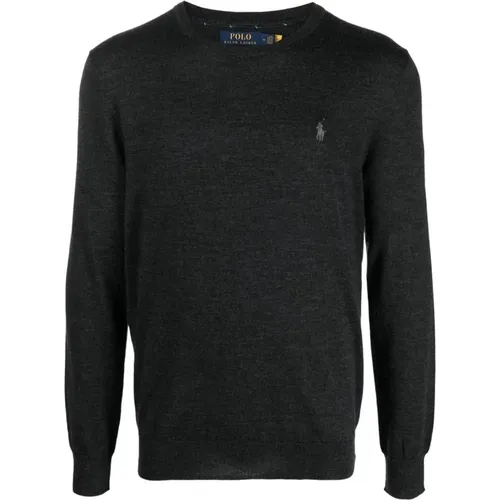 Casual Grey Wool Pullover Sweater , male, Sizes: 2XL, L, XL, M - Polo Ralph Lauren - Modalova