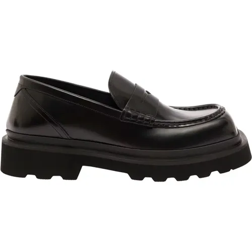 Flat Shoes with Square Toe , male, Sizes: 9 UK, 6 UK, 8 UK, 7 UK - Dolce & Gabbana - Modalova