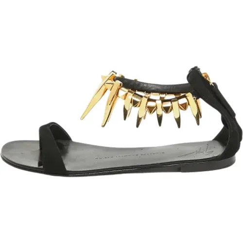 Pre-owned Suede sandals , female, Sizes: 4 1/2 UK - Giuseppe Zanotti Pre-owned - Modalova