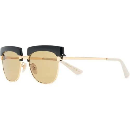 Gold Sunglasses with Original Accessories , male, Sizes: 53 MM - Gucci - Modalova