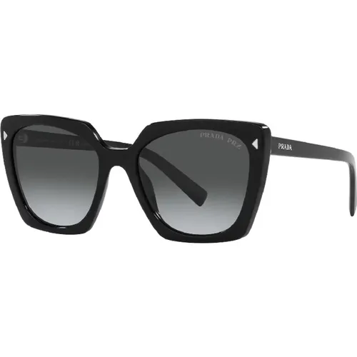 Zs Sunglasses in Polarized Gray , female, Sizes: 54 MM - Prada - Modalova