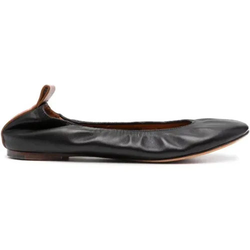 Leather Ballerina Shoes , female, Sizes: 3 UK, 4 UK, 5 UK, 7 UK, 6 UK - Lanvin - Modalova