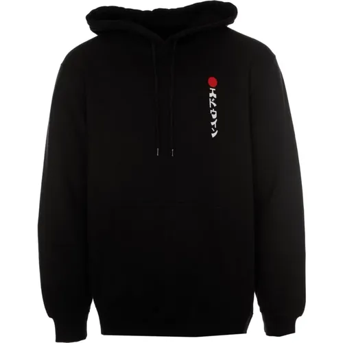 Hoodie mit Kapuze und Kordelzug , Herren, Größe: M - Edwin - Modalova