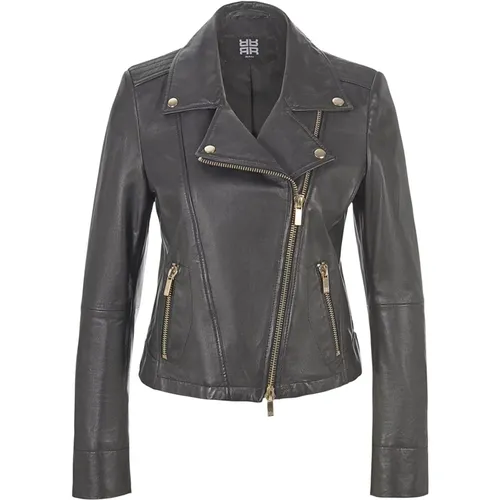 Lambskin Leather Jacket , female, Sizes: M - RIANI - Modalova