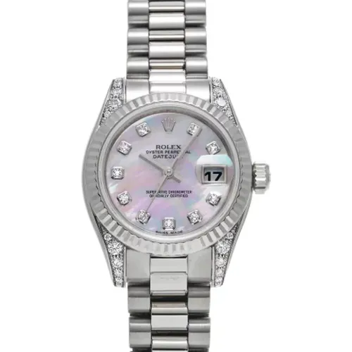 Pre-owned Stainless Steel watches , female, Sizes: ONE SIZE - Rolex Vintage - Modalova