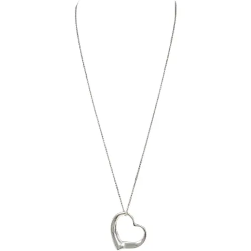 Pre-owned Silver necklaces , female, Sizes: ONE SIZE - Tiffany & Co. Pre-owned - Modalova