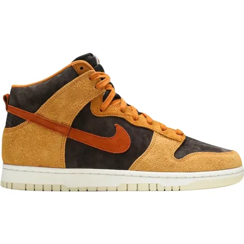 Dunkle Russet Curry High Top Sneakers , unisex, Größe: 36 EU - Nike - Modalova