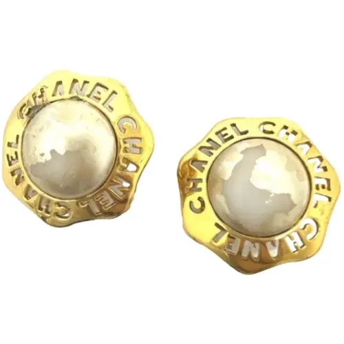 Pre-owned Metal earrings , female, Sizes: ONE SIZE - Chanel Vintage - Modalova