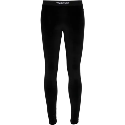 Schwarze Leggings für Frauen Aw24 , Damen, Größe: M - Tom Ford - Modalova