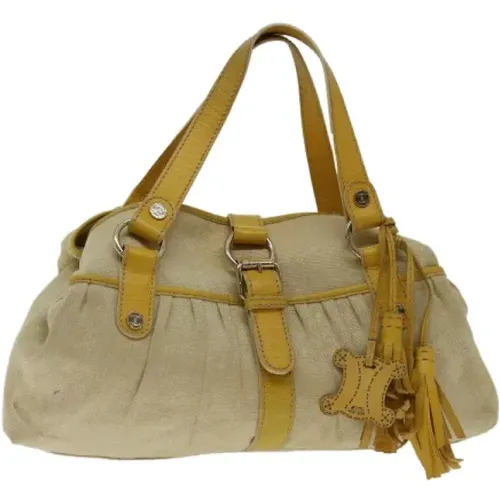 Pre-owned Cotton celine-bags , female, Sizes: ONE SIZE - Celine Vintage - Modalova