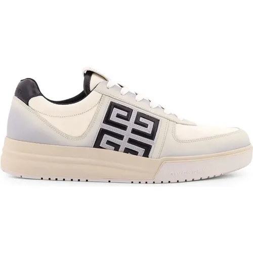 Black Canvas Leather Low-Top Sneakers , male, Sizes: 12 UK, 10 UK, 7 UK, 6 UK, 9 UK, 8 UK - Givenchy - Modalova