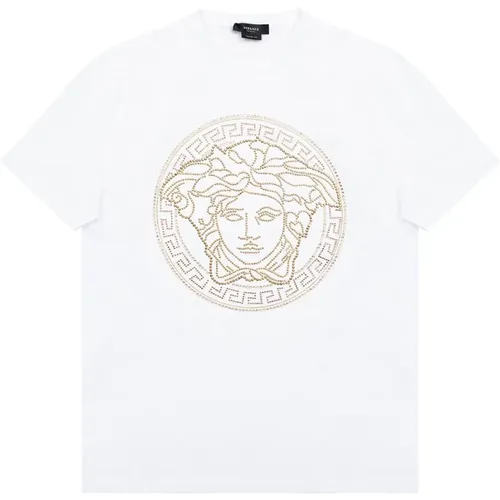 Medusa-Kopf T-Shirt Versace - Versace - Modalova