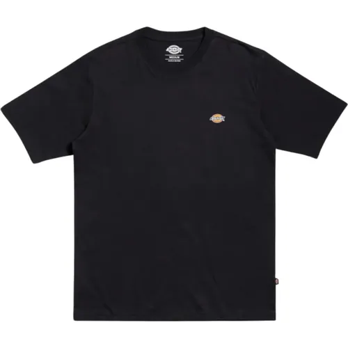 Shirts,Schwarzes Logo-Print Baumwoll T-Shirt - Dickies - Modalova