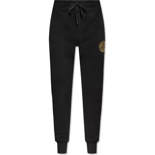 Sweatpants with logo , male, Sizes: XL, S, L - Versace Jeans Couture - Modalova