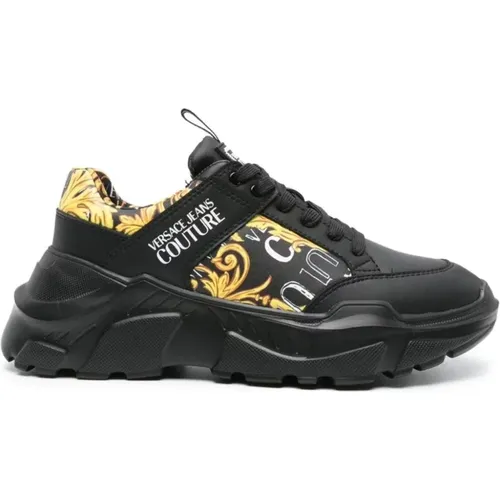 Gold Speedtrack Sneakers , male, Sizes: 10 UK - Versace Jeans Couture - Modalova