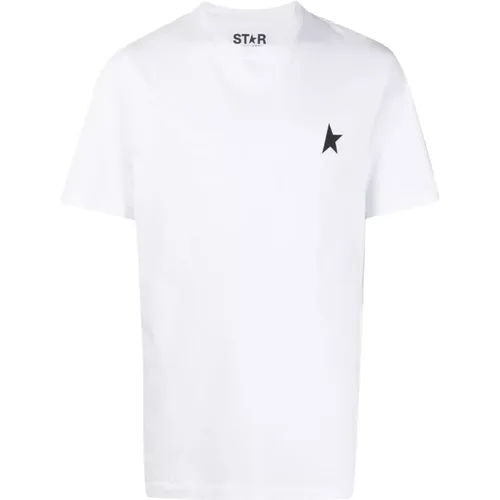 Weiße T-Shirts und Polos One Star , Herren, Größe: XL - Golden Goose - Modalova