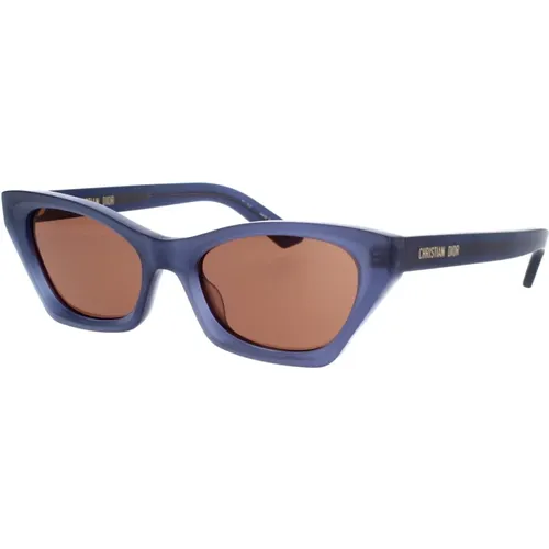 Elegant Midnight Sunglasses with Brown Lenses , female, Sizes: 53 MM - Dior - Modalova