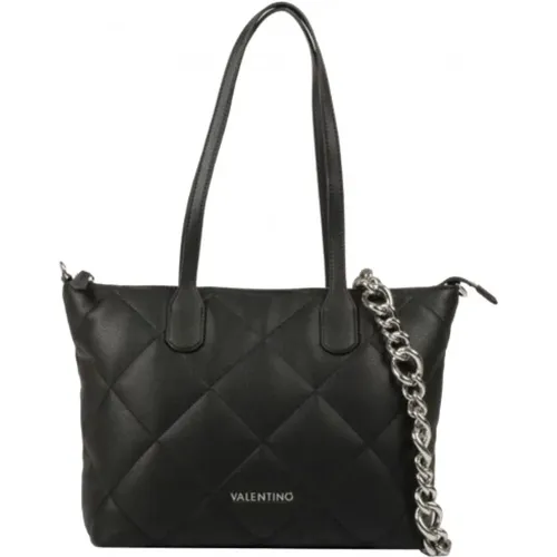Schwarze synthetische Damenhandtasche , Damen, Größe: ONE Size - Valentino by Mario Valentino - Modalova