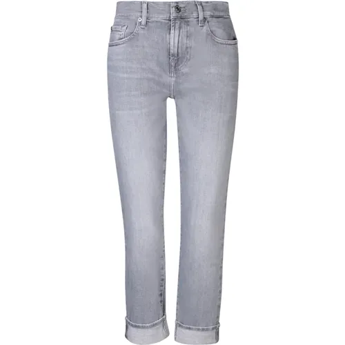 Womens Clothing Jeans Grey Ss24 , female, Sizes: W29, W30, W25, W26, W28 - 7 For All Mankind - Modalova