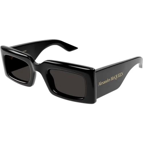 Black/Grey Sunglasses,Havana/Green Sunglasses - alexander mcqueen - Modalova