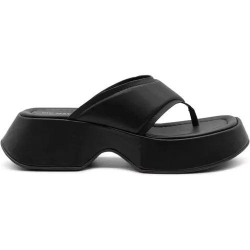 Schwarze Yoko Flip-Flops , Damen, Größe: 39 EU - Vic Matié - Modalova