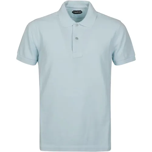 Tennis Piquet Short Sleeve Polo Shirt , male, Sizes: M, L, XL, 2XL - Tom Ford - Modalova