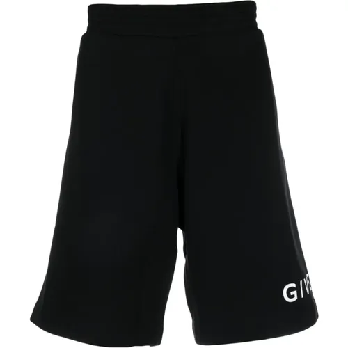 Schwarze Shorts für Herren , Herren, Größe: M - Givenchy - Modalova