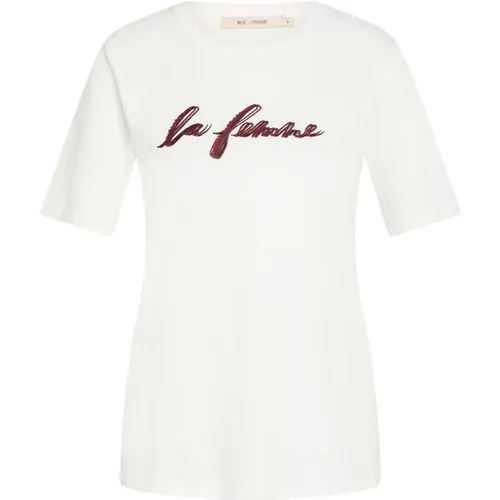 Natacha T-Shirt Off , female, Sizes: S, L, XL, 2XL, M, XS - RUE de Femme - Modalova