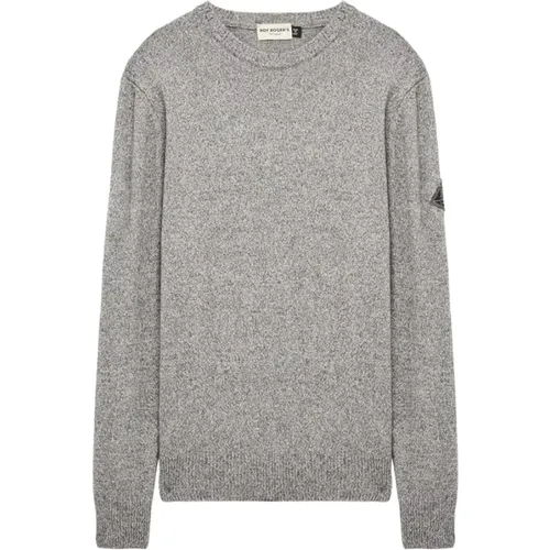 Wool and Cashmere Sweater with Two-Tone Yarn , male, Sizes: M, L - Roy Roger's - Modalova