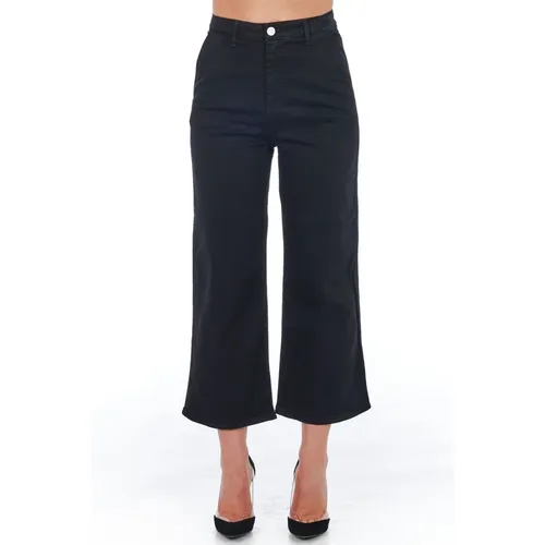 Hochtaillierte Cropped Hose mit Mehreren Taschen - Frankie Morello - Modalova