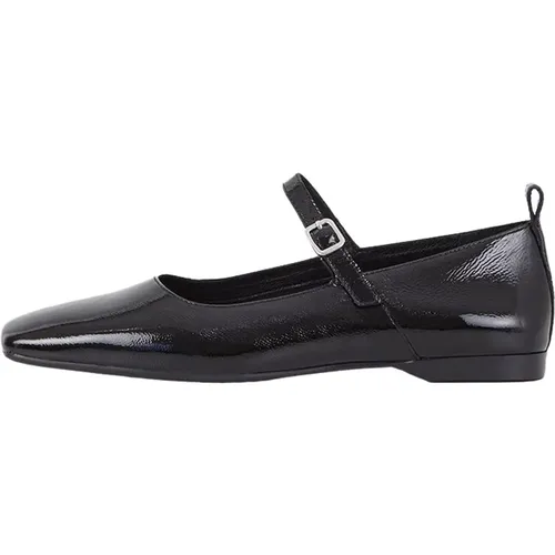 Schwarze Lacklederschuhe mit Schnalle , Damen, Größe: 40 EU - Vagabond Shoemakers - Modalova
