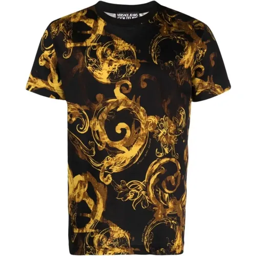 Modische T-Shirts und Polos , Herren, Größe: M - Versace Jeans Couture - Modalova